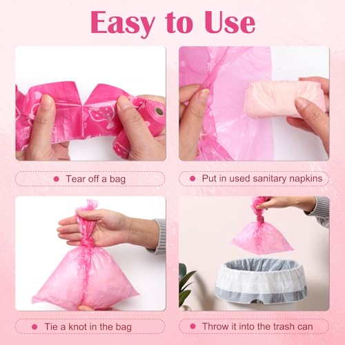 150Pcs Sanitary Napkin Disposal Bags, Luxiv Pink Disposable Sanitary Bag Personal Care Disposal Bags Luxiv buy supplements canada