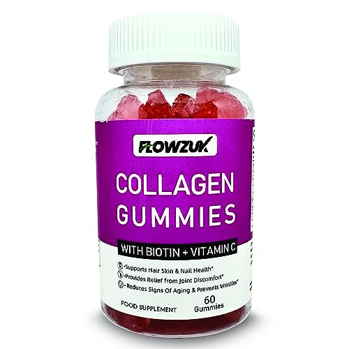 Collagen Gummies High Strength with Biotin Vitamin C & E | Flowzuk | Anti Aging, Hair Growth FLOWZUK buy supplements canada