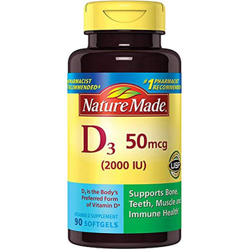 Nature Made Vitamin D3 2000 IU Liquid Softgels 90 ea (Pack of 2) Nature Made buy supplements canada