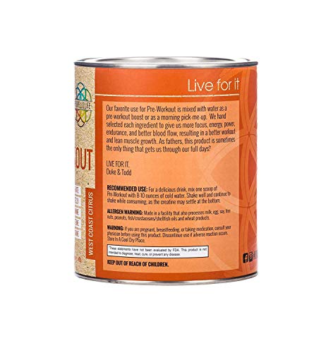 Propello Life Pre-Workout Drink Mix, West Coast Citrus, 450g Propello Life buy supplements canada