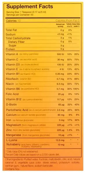 Vivioptal Kids, Liquid Multivitamin & Multiminerals Supplement, Berries, 8.45 Fl Oz Aus Healthcare buy supplements canada