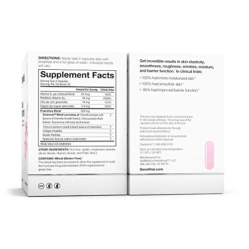 SeroVital Skin Restore, Healthy Skin Supplement with Ceramides and Hyaluronic Acid Serovital buy supplements canada