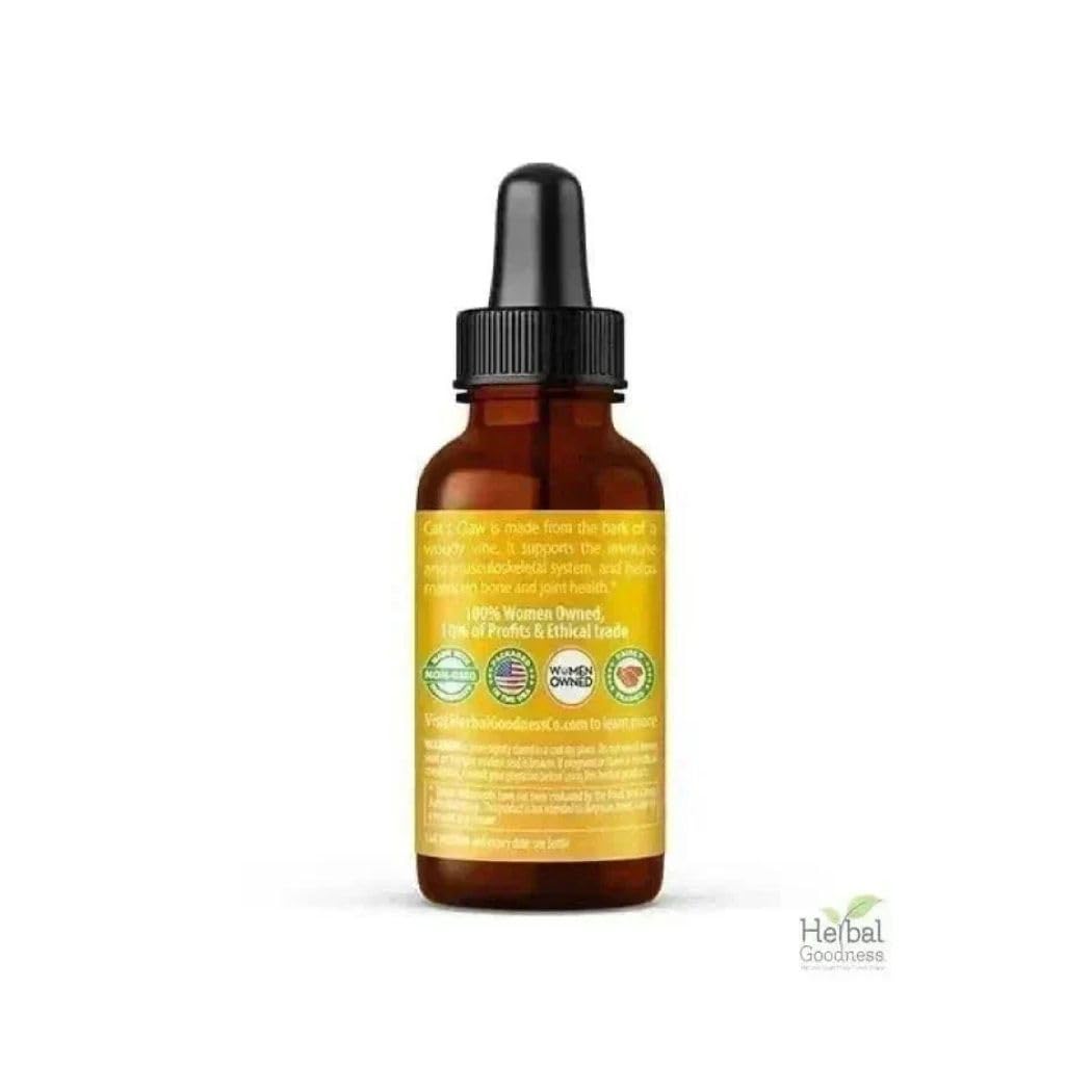 Cat's Claw Extract Joint Support - Herbal Supplement for Joint and Muscle Function, Immunity, Heart Support - Gluten Free - Superior Absorption - Organic Liquid 1oz - Herbal Goodness (1 bttl) Herbal Goodness buy supplements canada