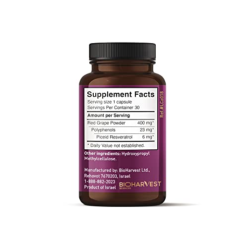 VINIA 12-Hour Sustained Release Piceid Resveratrol Supplement. Nitric Oxide Supplement VINIA buy supplements canada