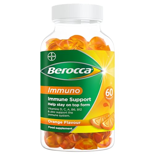 Berocca Immuno Gummy Vitamins, Orange Flavour, Bursting with Immune System Berocca buy supplements canada