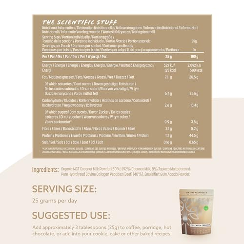 High Protein Bovine Collagen Creamer, Great With Coffee, Hot Chocolate, Smoothies & Porridge Edible Health buy supplements canada
