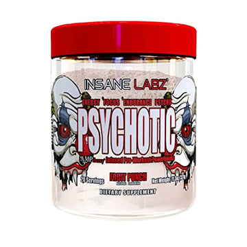 Insane Labz Psychotic Clear, Fully Disclosed, Clinically Dosed Pre Workout Powder Insane Labz buy supplements canada