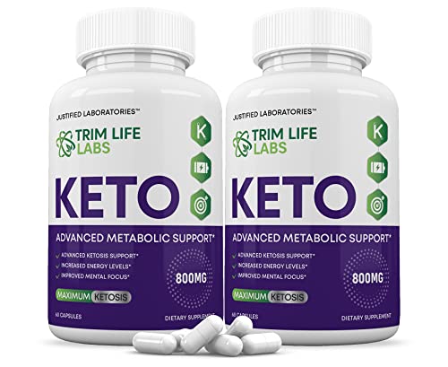(2 Pack) Trim Life Labs Keto Pills Includes Apple Cider Vinegar Patented goBHB Justified Laboratories buy supplements canada
