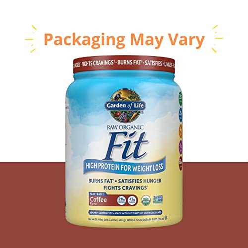 Garden of Life Raw Organic Fit Vegan Protein Powder Coffee, 28g Plant Based Protein Garden of Life buy supplements canada