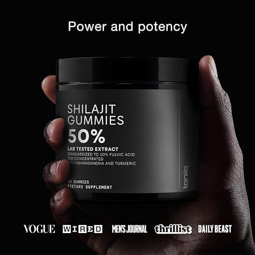 Shilajit Gummies 6000mg Equivalent (3X Stronger) – Himalayan Sourced + Ashwagandha + Turmeric – Lab Tested Toniiq buy supplements canada
