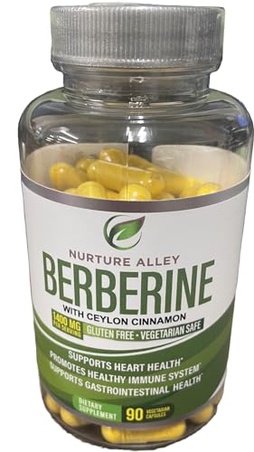 Nurture Alley Berberine Complex - Berberine HCL 1200mg Plus Organic Ceylon Cinnamon NURTURE ALLEY buy supplements canada