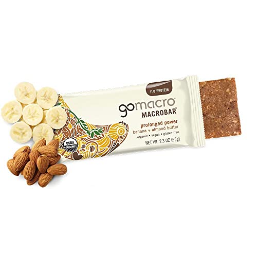 GoMacro MacroBar Organic Vegan Protein Bars - Banana + Almond Butter, (2.3 Ounce Bars GoMacro buy supplements canada