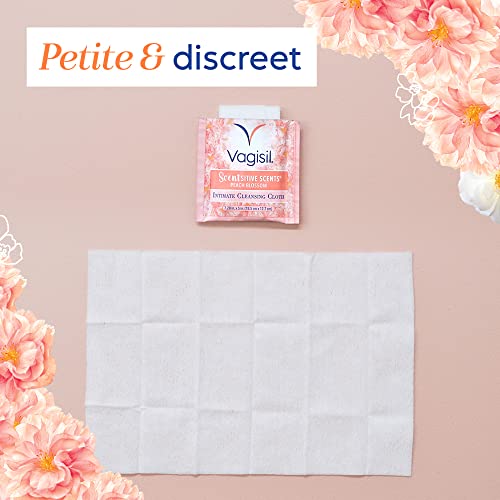 Vagisil Scentsitive Scents On-The-Go Feminine Cleansing Wipes, pH Balanced, Peach Blossom Vagisil buy supplements canada