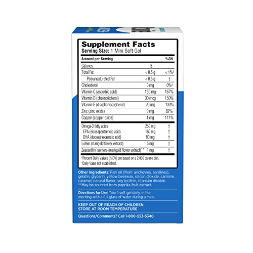 Ocuvite Eye Vitamin & Mineral Supplement, Contains Zinc, Vitamins C, E Ocuvite buy supplements canada