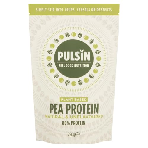 Pulsin - Unflavoured Vegan Pea Protein Powder - 250g - 8.0g Protein, 0g Carbs, 41 Kcals Per Serving Pulsin buy supplements canada