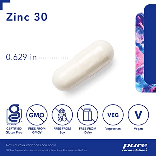 Pure Encapsulations Zinc 30 mg - Highly Absorbable - 60 Capsules Pure Encapsulations buy supplements canada