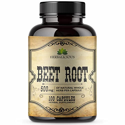 HERBALICIOUS Beet Root Capsules - Herbal Supplement for Athletic Performance HERBALICIOUS buy supplements canada