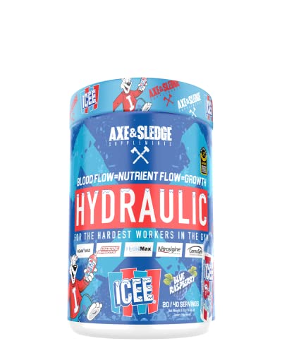 Axe & Sledge Supplements Hydraulic Stimulant-Free Pre-Workout Powder, ICEE Blue Axe & Sledge buy supplements canada