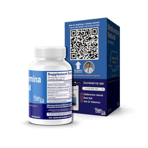 METFORMINA Natural - Weight Loss Aid and Metabolism Support - Dr Salomon, 60 Cap Ni una dieta más buy supplements canada