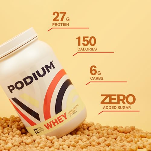 Podium Nutrition, Whey Protein Powder, Peanut Butter Crunch, 22 Servings, 27g of Whey Podium Nutrition buy supplements canada