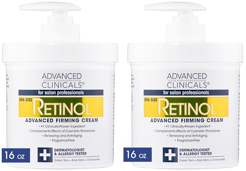 Advanced Clinicals Retinol Cream. Value Set- Two spa size 16oz bottles with pump Advanced Clinicals buy supplements canada