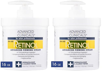 Advanced Clinicals Retinol Cream. Value Set- Two spa size 16oz bottles with pump Advanced Clinicals buy supplements canada