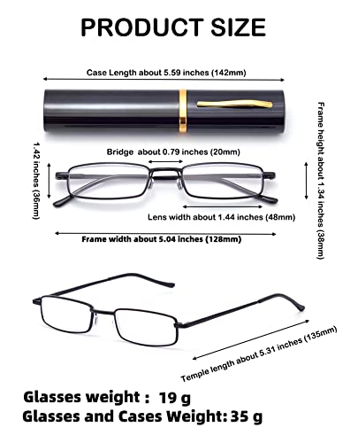 HIGHLIKE 4-Pack Slim Pocket Reading Glasses Men Women, Compact Readers Super Clear HIGHLIKE buy supplements canada