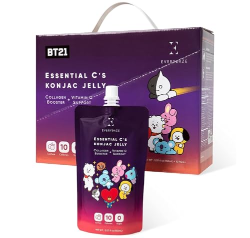 EVERYDAZE BT21 Essential C’s Collagen + Vitamin C Konjac Jelly | Vegan, 10 Calories E EVERYDAZE buy supplements canada