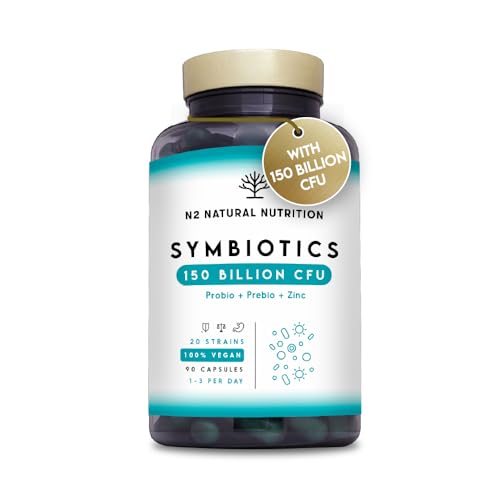 Probiotics 150 Billion CFU - 20 Strains with Prebiotics & Zinc. Highest Concentration N2 Natural Nutrition buy supplements canada