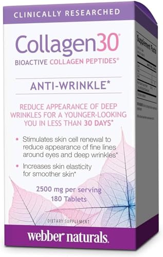 Webber Naturals Collagen30® Bioactive Collagen Peptides 2500 mg 180 Tablets Webber Naturals buy supplements canada