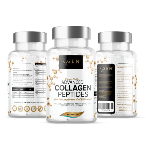 Pure Collagen Supplements Capsules Grass Fed Advanced Multi Collagen Peptides K GEN rejuvenation nutrition buy supplements canada