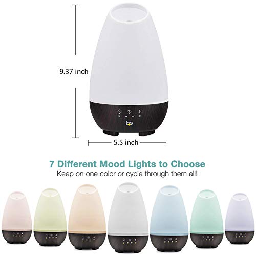 HealthSmart Essential Oil Diffuser, Cool Mist Humidifier and Aromatherapy Diffuser, FSA HSA Eligible with 500ML HealthSmart buy supplements canada