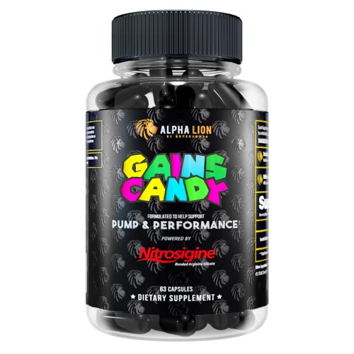 ALPHA LION Gains Candy, Supplement Pills for Muscle Pump & Blood Flow, Nitric Oxide ALPHA LION buy supplements canada
