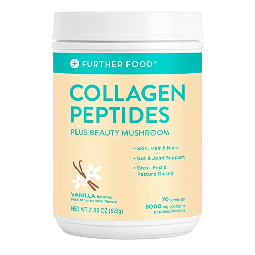 Further Food Best Collagen Peptides Powder Vanilla Flavored Keto Grass-Fed Collagen Further Food buy supplements canada