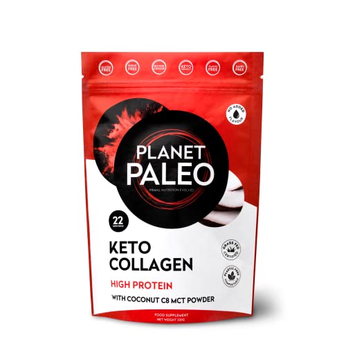 Planet Paleo Keto Collagen Powder (220g, 22 Servings) - Grass-Fed, High Protein Planet Paleo buy supplements canada