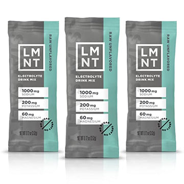 LMNT Zero-Sugar Electrolytes - Raw Unflavored Salt - Hydration Powder Packets Drink LMNT buy supplements canada