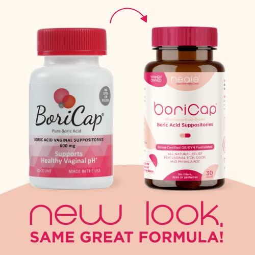 BoriCap - Boric Acid Suppositories for Women - 600 mg - Vaginal Health, pH Balance, Itch & Odor - Natural BoriCap buy supplements canada