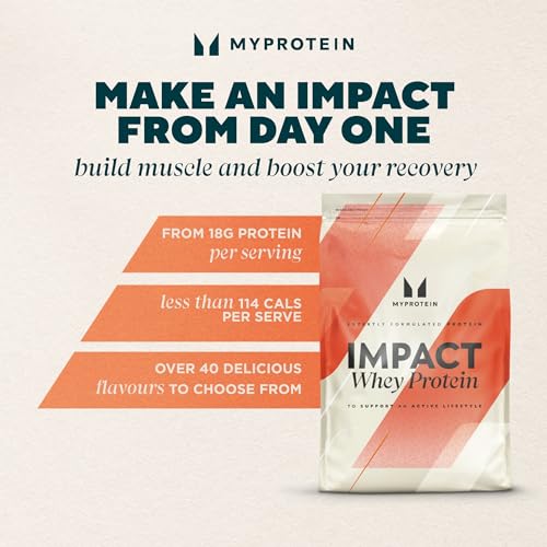 Myprotein Impact Whey Protein Blend, Vanilla, 2.2 lbs (40 Servings) Myprotein buy supplements canada