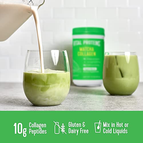 Vital Proteins Matcha Collagen Peptides Powder Supplement, L-theanine & Caffeine, Matcha Green Tea VITAL PROTEINS buy supplements canada