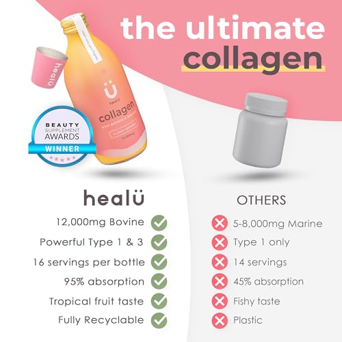 Collagen Supplements for Women, Highest-Dose 12000mg Liquid Collagen Peptides, Bovine Collagen Healu buy supplements canada