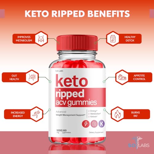 (2 Pack) Keto Ripped ACV Gummies Advanced Weight Loss, Keto Ripped Keto + ACV Gumm S.O Labs buy supplements canada