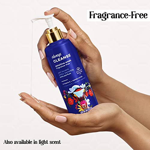 Always Cleanse Feminine Intimate Wash For Women, Ph Balanced For Sensitive Skin, Fragrance-Free Always buy supplements canada