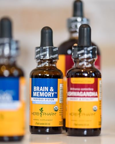 Herb Pharm Organic Nootropic Brain & Memory Supplement with Ginkgo Biloba Liquid Extract: Fast Absorption for Mental Focus Support, Ginkgo Supplement, Vegan, Gluten-Free, Non-GMO, 1 Oz Herb Pharm buy supplements canada