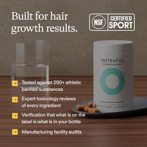 Nutrafol Women's Balance Hair Growth Supplements, Ages 45 and Up, Clinically Proven for Visibly Thicker Hair and Scalp Coverage in 3-6 Months, Dermatologist Recommended - 1 Month Supply Refill Pouch Nutrafol buy supplements canada