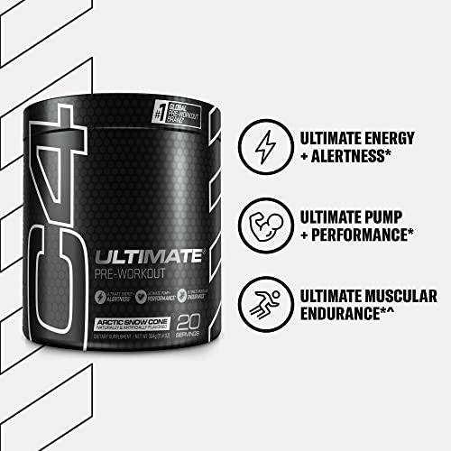 C4 Ultimate Pre Workout Powder Arctic Snow Cone - Sugar Free Preworkout Energy Cellucor buy supplements canada