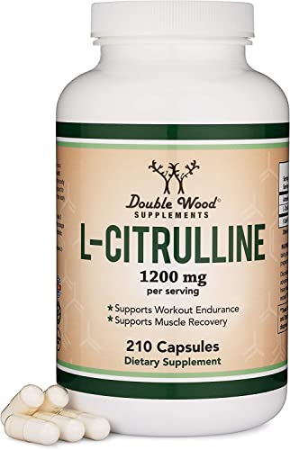 L Citrulline Capsules 1,200mg Per Serving, 210 Count (L-Citrulline Increases Levels Double Wood Supplements buy supplements canada