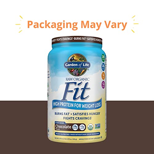 Garden of Life Raw Organic Fit Vegan Protein Powder Chocolate, 28g Plant Based Protein Garden of Life buy supplements canada