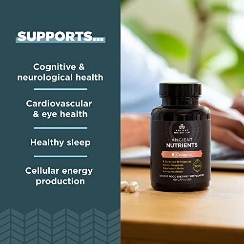 Ancient Nutrition Vitamin B Complex Supplement, 8 Balanced B-Vitamins, Supports Healthy Ancient Nutrition buy supplements canada