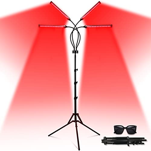 Devowellte Red Light Lamp for Face, 80 LEDs Red Light Lamp Height Free Adjustment Infrared Light Devowellte buy supplements canada