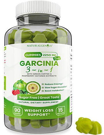 Fat Burning Gummies Pure Extract Garcinia Cambogia, Green Coffee, Raspberry Ketones NATURALGENIUS buy supplements canada